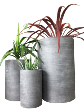 Cylinder Dark Concrete